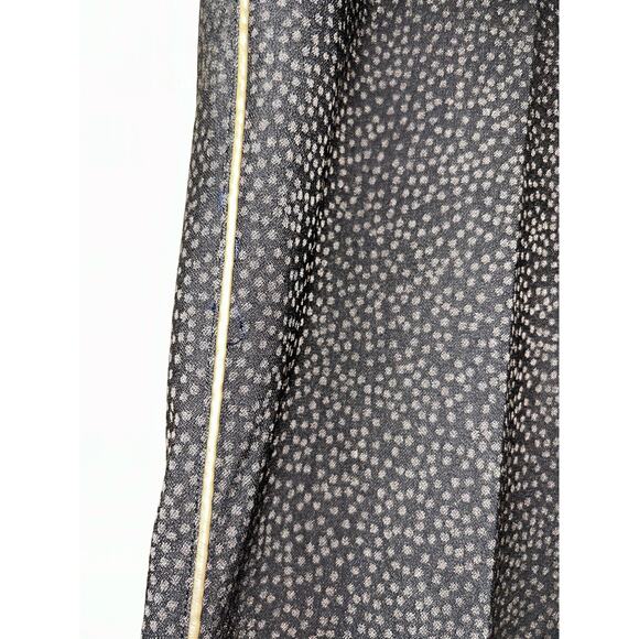 Lisette L Montreal  Preppy Black Gray Dots  Gold SIde Strip  Pants  12  NWT - Picture 7 of 10